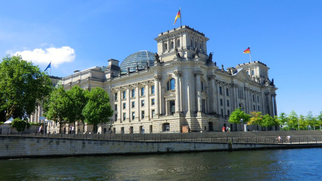 The Reichstag as seen from the Spree